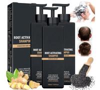 Shampooing Activateur De Racines, Shampoing, Shampoings Naturels Pour Cheveux, Soin Capillaire Nourrissant Longue Durée, Pour Hommes Et Femmes (3 pièces)