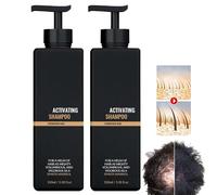 Shampooing Activateur De Racines Tindedly,Shampooings Pour Repousse Des Cheveux,Shampooing Pour Cheveux Gris,Shampooing Pour Cheveux Blancs,Formule Naturelle Pour Des Cheveux Plus épais (2 pièces)