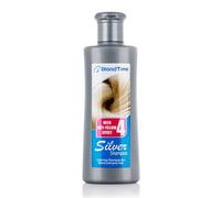 Shampooing anti-jaunissement Blond Time | Shampoing pour cheveux gris, blancs ou blond clair | Effet argenté | Shampooing bleu | 150ML