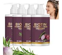 Shampooing & Après-shampooing à l'Oignon, Biotine & Romarin, Shampooing & Après-shampooing Épaississant pour Cheveux Clairsemés, Shamp/ooing & Ap/rès-sha/mpooing Hydratant pour Cheveux (2)