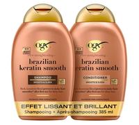 Shampooing + Après-Shampooing Brazilian Keratin Smooth Effet Lissant et Brillant (lot de 2 flacons de 385 ml) - Après-shampoing fo
