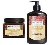 shampooing Arganicare Masque renforç ateur Arganicare à l&rsquo huile de ricin Bio. 500ml + Arganicare Shampooing a185