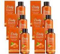 Shampooing au gingembre à l’extrait de racine de gingembre et à l’allantoïne - Nettoyant nourrissant et hydratant pour cheveux secs, réduit la casse, convient aux hommes et aux femmes (6pcs)