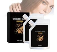 Shampooing Au Ginseng Et Au Polygonum Multiflorum Pour Hommes Et Femmes, Shampooing Hydratant RéGulateur De SéBum à La Racine De Ginseng, Nettoie En Profondeur Le Cuir Chevelu Et Les Cheveux (2 PCS)