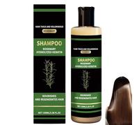 Shampooing au romarin pour la croissance, l'épaississement et le renforcement des cheveux avec kératine hydrolysée, shampooings volumisants pour les cheveux clairsemés, shampooings doux. (1PCS)