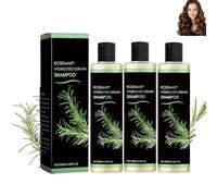 Shampooing au romarin, shampooing bio au romarin, shampooings épaississants et fortifiants à la kératine hydrolysée et à la vitamine C, doux et onctueux, nourrissants et hydratants (3PCS)