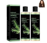 Shampooing au romarin, shampooing bio au romarin, shampooings épaississants et fortifiants à la kératine hydrolysée et à la vitamine C, doux et onctueux, nourrissants et hydratants (2PCS)