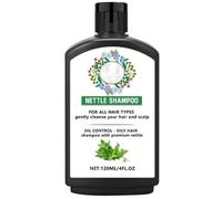 Shampooing Brillance à L'Ortie, Shampooing Purifiant Ortie Bio, Lisse Les Cheveux, Réducteur D'Huile et Anti-Pellicules 140 ml
