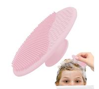 Shampooing Brush - 6 x 4,8 x 1,5 cm Small Silicone Comb, Soft Bristle Head Scrubber, Scalp and Body Care Tool with Suction Grip | Infant Hair Wash Brush for Boys and Girls Bathing Massager