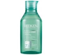Redken Shampoing Amino Mint – Nettoyant doux pour cheveux qui deviennent gras très vite – 300 ml