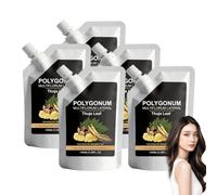 Shampooing clarifiant au ginseng et au polygonum multiflorum, nettoyant et hydratant en profondeur pour le cuir chevelu et les cheveux, pour des cheveux plus denses et plus souples (5 PCS)