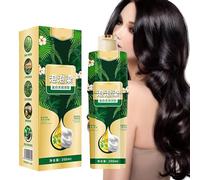 Shampooing Colorant Capillaire À Base De pl-antes À Bulles -Shampooing Colorant Capillaire Naturel 200 Ml, Extrait Végétal p-ur Pour Coloration Des Cheveux Gris Bubble Dye