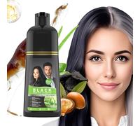 Shampooing Colorant Capillaire,Action Antiblanchiment Instantanée - Shampooing Nourrissant Couvrant Les Cheveux Blancs 500ml Pour Revitalisation Capillaire Et Soin Quotidien À La Maison
