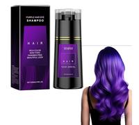 Shampooing Colorant Cheveux Blancs, Black Hair Dye Shampoo 3 in 1, Shampoing Couleur, Shampoing Cheveux Colorés, Anti Cheveux Blanc, Teinture Femme Homme, 200ML (Violet)