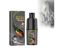 Shampooing Colorant Gris Argenté, Neutralisateur Contre Les Reflets Jaunes, Hair Dye, Stabilisation Pigmentaire En Douceur, Pour Tous Types De Cheveux, Éclat Iridescent Et Structure Renforcée