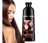 Shampooing colorant naturel pour cheveux - Mousse riche - 450 ml - Soin longue durée - Nettoie en profondeur et nourrit les cheveux - Pour des cheveux doux, brillants et lisses et