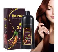 Shampooing colorant pour cheveux brun foncé, 3 en 1 shampooing colorant pour cheveux instantané, pour cheveux naturel et durable