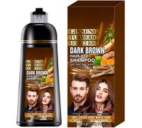 Shampooing Colorant Pour Cheveux Brun Foncé Pour Cheveux Gris, Teinture Pour Cheveux En Quelques Minutes, Shampooing Colorant Naturel Et Longue Durée Pour Hommes Et Femmes, 14,2 Fl.Oz
