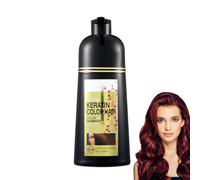 Shampooing colorant pour cheveux - Shampooing couleur formule 6 en 1 sans agent de blanchiment | Shampoings coulur instantanés | Teinture capillaire de couleur naturelle pour femmes et hommes, couvra