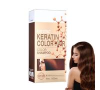 Shampooing colorant pour cheveux - Shampooing couleur formule 6 en 1 sans agent de blanchiment | Shampoings coulur instantanés | Teinture capillaire de couleur naturelle pour femmes et hommes, couvra