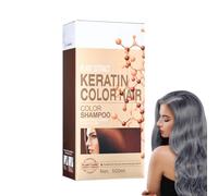 Shampooing colorant pour cheveux - Shampooing couleur formule 6 en 1 sans agent de blanchiment | Shampoings coulur instantanés | Teinture capillaire de couleur naturelle pour femmes et hommes, couvra