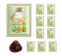 Shampooing Colorant | Shampooing Colorant Pour Filles,10 Pièces De Teinture Capillaire Instantané Sécurisé Portale, Qui Couvre Naturellement Les Cheveux Gris | Pour