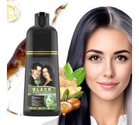 Shampooing Colorant, Teinture Naturelle pour Cheveux Blancs, Shampooing Anti-Grisonnement Hydratant 500ml pour Couverture des Cheveux Blancs et Nutrition Intensive