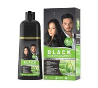 Shampooing De Colorant Cheveux Noir Rapide, Shampooing De Cheveux Anti-gris, Colorant De Retouche Instantané, Résultats Durables, Pas De Mélange Requis, 500 Ml, Pour Une Couverture Et Un Condit