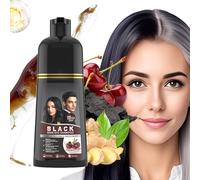 Shampooing de colorant pour les cheveux noirs rapides, shampooing de cheveux anti-gris, traitement des couleurs à action rapide, revitalisation du nettoyant quotidien, formule ée avec hydratatio