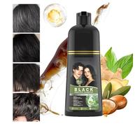 Shampooing de colorant pour les cheveux noirs rapides, shampooing de cheveux anti-gris, traitement des couleurs à action rapide, revitalisation du nettoyant quotidien, formule ée avec hydratatio
