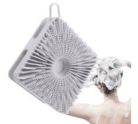 Shampooing de l'épurateur du corps, épurateur de douche en silicone | Épurateur de lavage du corps double face | Masseur 2 en 1 du cuir chevelu, loofah exfoliant avec des poils doux, accessoires de do