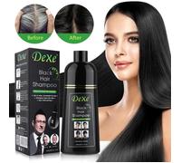 Shampooing de teinture pour cheveux noirs 400ml, Type deux en un, teinture pour cheveux