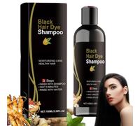 Shampooing de teinture pour cheveux noirs, Shampooing de couleur semi-permanente pour les femmes et les hommes, Shampooings réduisants gris pour les hommes, Couvre les cheveux gris pour (1)