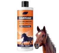 Shampooing de toilettage à cheval - Conditionneur de démêlage de la crinière et de la queue | Gel de douche nettoyant en profondeur avec des ingrédients hydratants, parfaits pour les soins des manteau