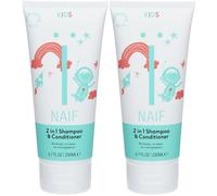 Shampooing et après-shampooing 2 en 1 NAÏF® Kids 2x200 ml