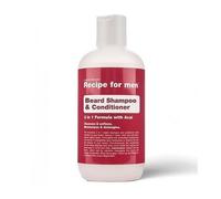RECIPE FOR MEN Beard Shampoo and Conditioner 2-in-1 - Nettoie, adoucit, démêle avec des antioxydants d'acai berry, fabriqué en Suède, 250 ml