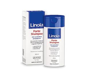 Shampooing Linola Forte - 200 ml - pour cuir chevelu irrité, sec ou sujets au psoriasis,
