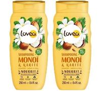 Shampooing - Monoï & Karité - Nettoie, Nourrit & Répare - Cheveux Secs Et Abimés - 95% D'origine Naturelle - Sans Silicone - Sans Sulfate - Fabriqué En France - 250 Ml (Lot De 2)[Z88]