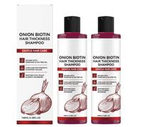 Shampooing naturel à l'oignon et à la biotine - Apaise les démangeaisons du cuir chevelu, contient du romarin et de l'huile d'arbre à thé pour un cuir chevelu sain.
