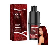 Shampooing Naturel pour Rouge, Colore Les Cheveux En Quelques Minutes, Shampooing Pour Couvrir Les Cheveux Gris, Facile à Utiliser, Rouge 100ml