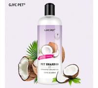 Shampooing nettoyant en profondeur pour animaux de compagnie, shampooing et après-shampooing pour chiens et chats à l'odeur de noix de coco hydratante. Pour le contrôle des odeurs, l'élimination de la