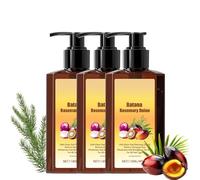 Shampooing nourrissant et revitalisant, huile de batana, romarin et oignon, réduit la chute des cheveux, renforce les racines et apporte brillance, épaisseur et force aux cheveux (3pcs)