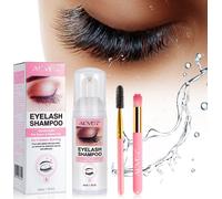 Shampooing pour cils Mousse nettoyante Nettoyeur de cils Cleanser Set d'extension de cils