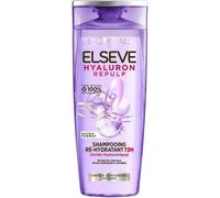 Shampooing Ré-Hydratant Pour Cheveux Déshydratés Et Fatigués - Hydratation 72h - Brillance - À L'acide Hyaluronique - Elseve Hyaluron Repulp - 300 Ml