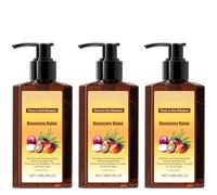 Shampooing revitalisant nourrissant 3 en 1, lisse et renforce les cheveux, réduit la chute des cheveux (3PCS)