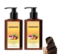 Shampooing revitalisant nourrissant, les shampooings hydratants dodus réparent, nourrissant et hydratant, renforce les racines et ajoute de la brillance (2 Pcs)