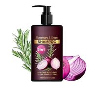 Shampooing Romarin et Oignon Rouge 150ml, Soin 3-en-1 Fortifiant à la Biotine, Traitement Anti-Casse et Purifiant pour Cheveux Fins et Fragiles, Formule Hydratante Quotidienne pour Homme et Femme