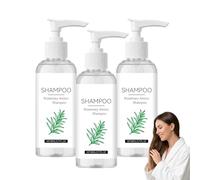 Shampooing Romarin,Shampooing Anti Perte De Cheveux,Shampooing éPaississant Les Cheveux Pour Renforcer Et éPaissir Les Che/veux Fins Et La Perte De Che/veux,Shampooing Pour Cheve/ux Au Romarin (3 PCS)