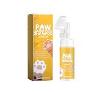 Shampooing sans eau pour chat avec brosse pour chat, shampooing sec pour chat, mousse pour bain de chat yzG842 (jaune, 18 x 5 cm)