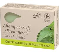 Shampooing-savon "Ortie" pour cheveux gras + abîmés en coffret double, 2 x 125g